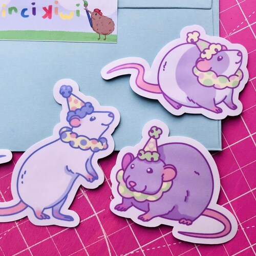 Circus Rats Sticker Pack Etsy