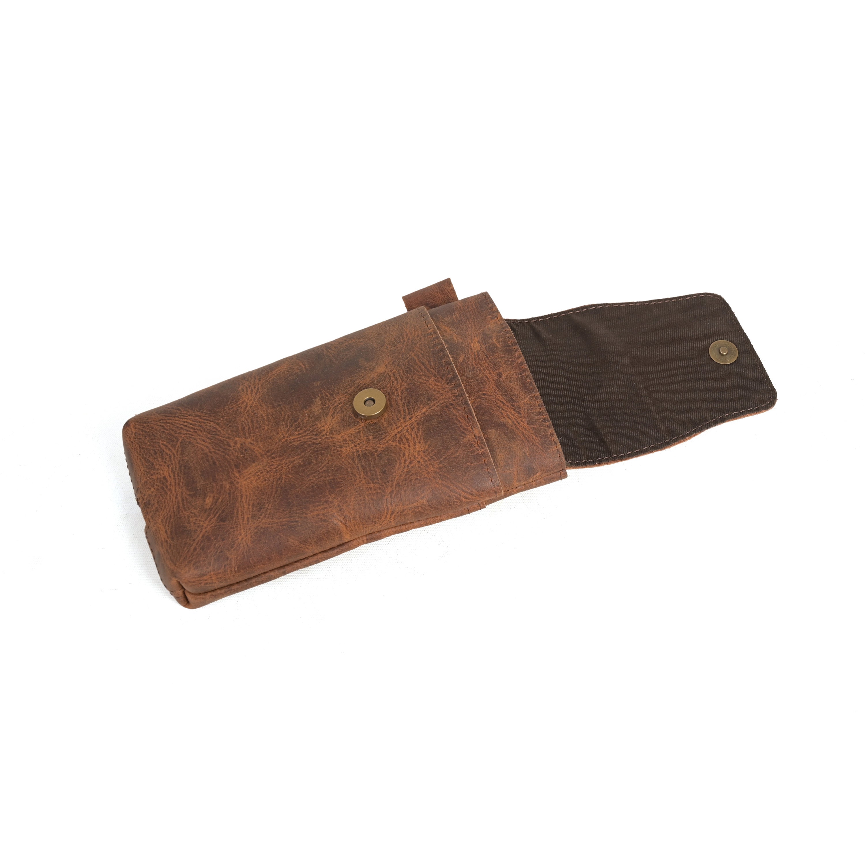 Slanted Leather Phone Holster, Leather Phone Case With Belt Loops, Pixel Samsung Kyocera IPhone Holster - New Zealand