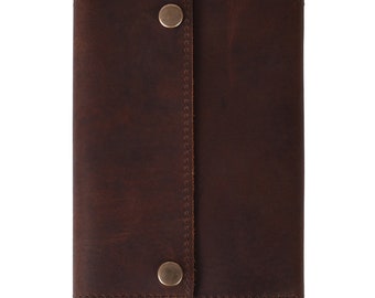 Handmade Rustic Leather Journal: Personalized Vintage Notebook