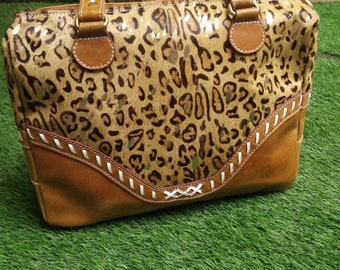 Leopard print handbags, leopard shoulder bag, handmade bag