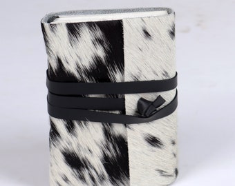 Cowhide Leather Journal: Handmade Travel Writing Notebook (7.5x5.5)