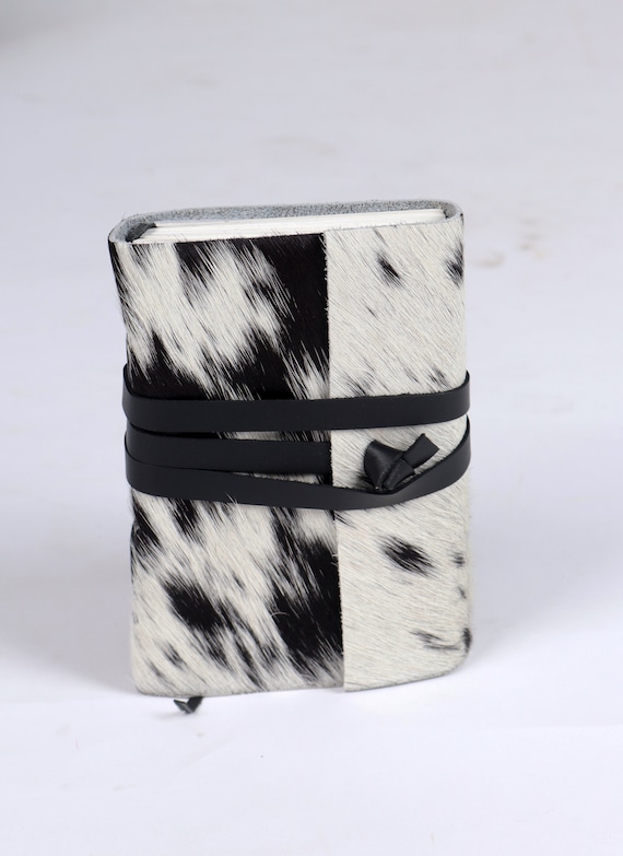 Cowhide Leather Journal: Handmade Travel Writing Notebook (7.5x5.5)