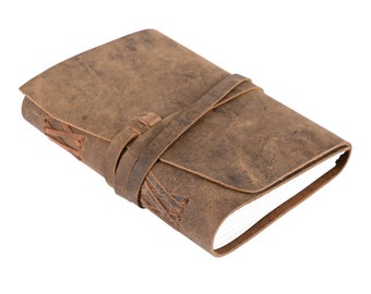 Handmade Full Grain Leather Journal: Hunter Leather Sketchbook
