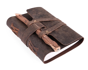 Handmade Full Grain Leather Journal: Hunter Leather Sketchbook