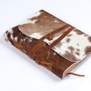Cowhide Leather Journal - chiusura avvolgente, diario in pelle vintage, diario fatto a mano, taccuino da viaggio, carta Line Deckle Edge