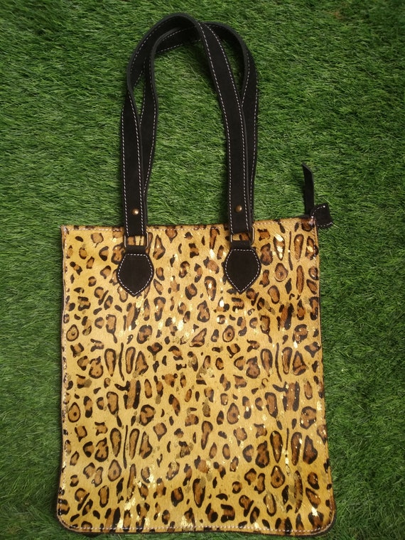 Leopard Print Tote Bags Leopard Shoulder Bag Handmade Bag Etsy Ireland