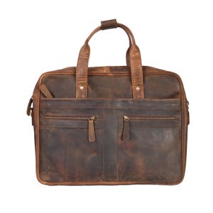 Sac pour ordinateur portable en cuir, sac pour ordinateur portable en cuir marron, porte-documents en cuir pour homme, sac pour ordinateur portable, sac en cuir, cadeau pour lui, sac à bandoulière, porte-documents pour homme