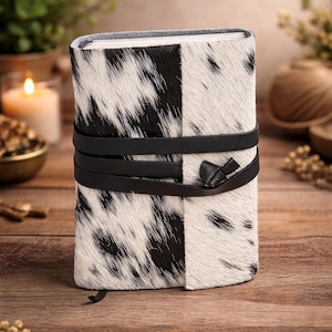 Cowhide Leather Journal: Handmade Travel Writing Notebook (7.5x5.5) image 2