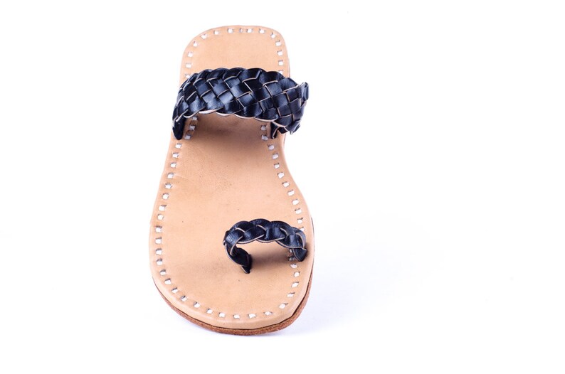 Traditional Kolhapuri Chappal Unisex Woven Slide Sandals Etsy