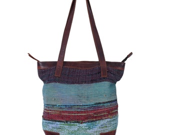 KIlim Handmade shoulder Tote Bag, Rug  Bag, Ladies Shopper- Handmade shoulder hand bag