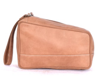 Leather Toiletry case, Toiletry bag, Large leather bag, Natural toiletary cases