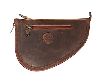 Rustic Genuine Leather Gun Case Handmade Firearm Cover Leather Rifle & Shotgun Storage Case Hunter Gift