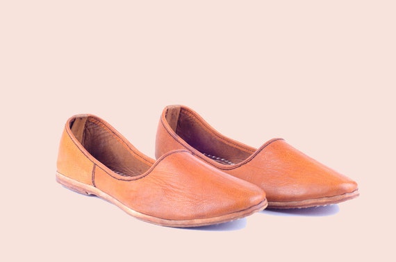 tan leather slip ons