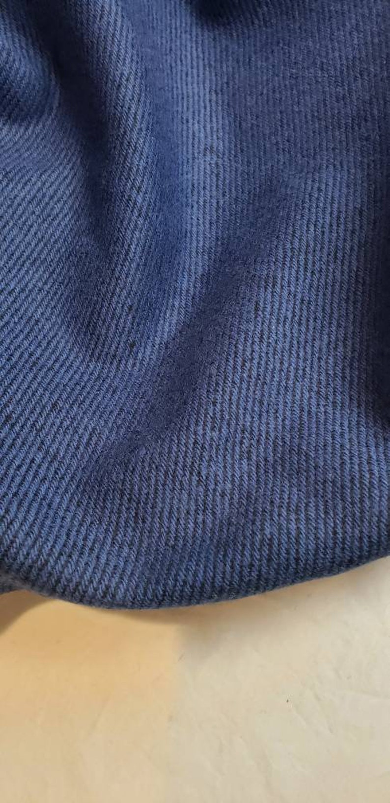 Pendleton wool blue and black double sided fabric by the yard Etsy