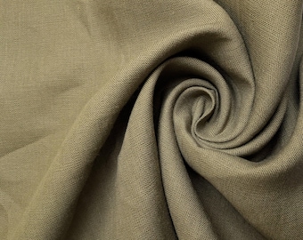 Green Gray Mist Linen Fabric by the yard X 60" wide