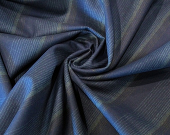 Pendleton Blue Stripe Fade Wool flannel 58" wide