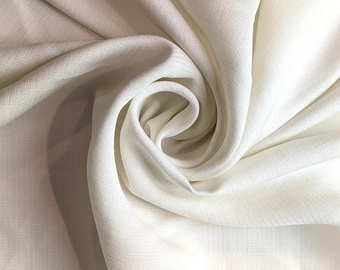 Cream Solid Italian Cotton by the yard 58" wide