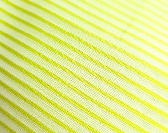 Green and White Stripe Italian Silk Cotton by the yard 58" wide
