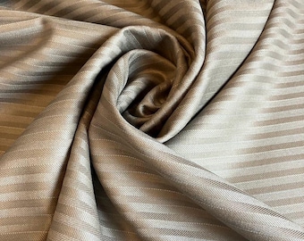 Honey Brown Herringbone Superfine 120 Merino Wool fabric by the yard 58" wide