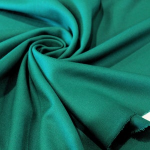 Green Pearl Twill Fabric by the Yard X 56"