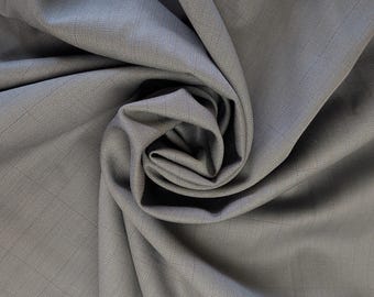 Tin Gray Extra Fine Italian Wool X 58" wide