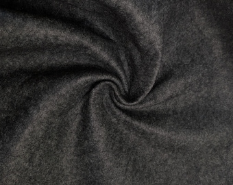 Black Raven Wool Felt by the yard 58" width