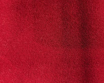 Positive Red Wool Blend Light Coating fabric by the yard X 60"