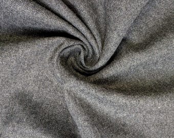 Wolf Gray Wool flannel blend 58" wide by the yard