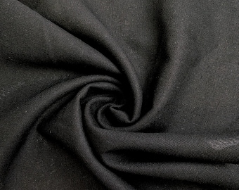Black Pennsic Linen 57" wide by the yard