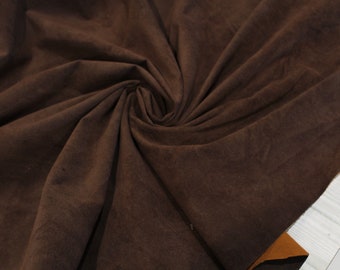 Brown Faux Suede Fabric by the yard x 58" wide