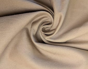 Manchester Tan Twill Cotton 60" wide by the yard