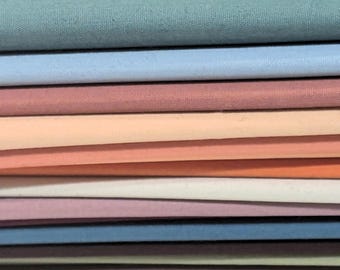 AGF Pure Solids Fat Quarter Bundle, 15 Piece Cotton Fabric Bundle, Fat Quarters for Quilting, Quilt Fabric Bundle, Assorted Solid Colors