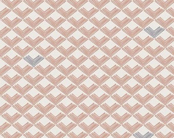Rooftiles Clay from Dollhouse AGF Premium Cotton 44" wide 1/2 Yard