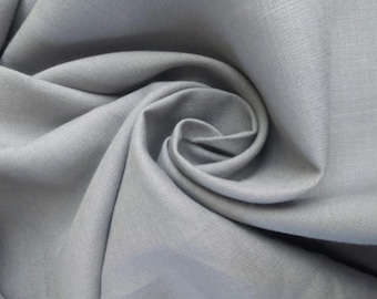 Smokey Blue Linen Fabric by the yard X 58" wide