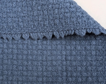 Flax Blue Wool Coating Fabric by the yard X 46" wide