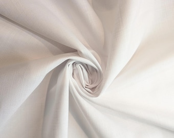 Lino Italiano White Linen Blend by the yard 58" wide