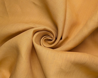 Imperial Yellow Linen Fabric by the yard X 60" wide