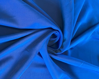 Royal Blue Brushed Polyester Fabric X 58" by the yard