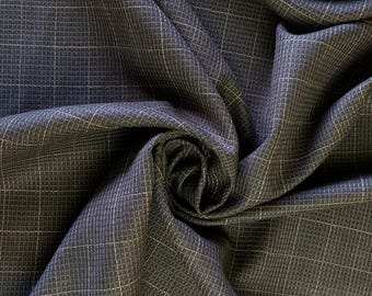 Forge Brown Crepe Wool fabric by the yard 58" wide