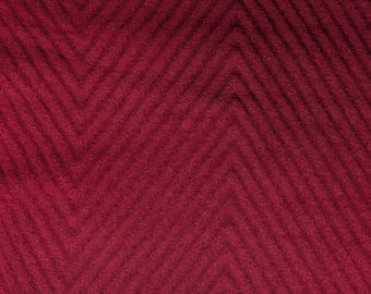 Red Herringbone Wool Blend Light Coating 66" by the yard