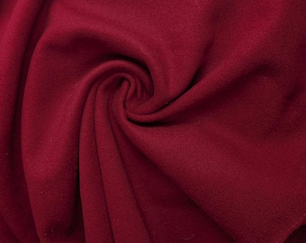 Red Blazer Wool Light Coating fabric by the yard X 62"
