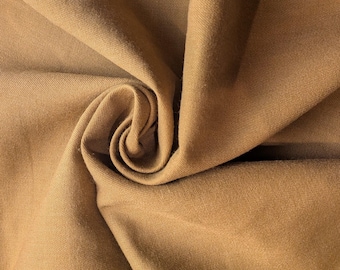French Gold Twill Cotton Blend Fabric by the yard X 58" wide