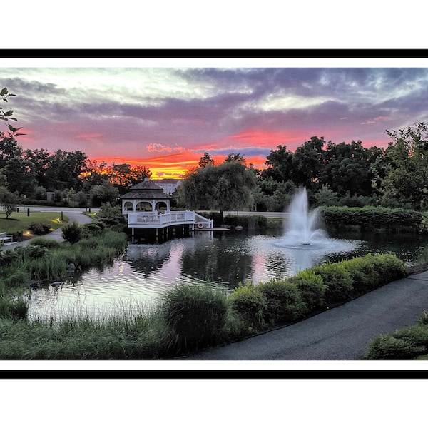 Fisherman's Pond Sunset Note Cards