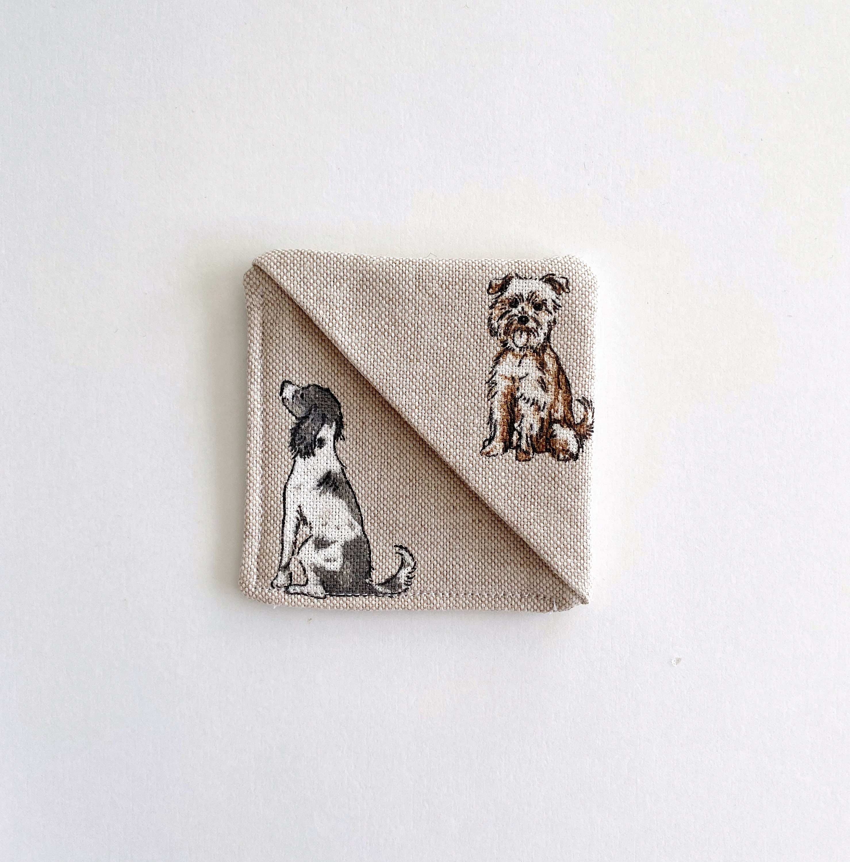 Dog Fabric Corner Bookmark | Etsy