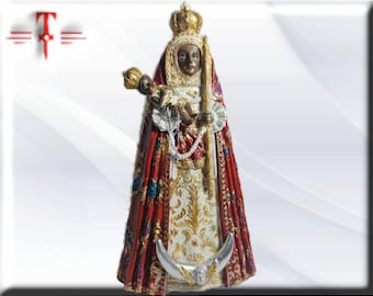 Virgen de la Candelaria, katholische Statue, religiöse Figur aus Kunstharz höchster Qualität, hergestellt in Europa
