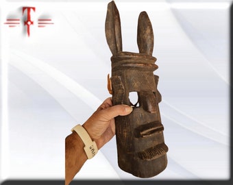 Ancient mask Bamun Cameroon African art