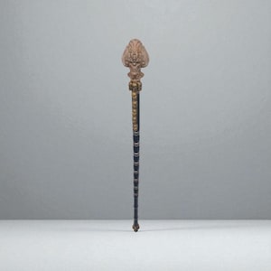 Eggun carrying staff with decoration, Santeria, Palo Mayombe, voodoo