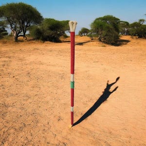 Eggun Loading Bone Staff with bone and bead lined, Santeria, Palo Mayombe, Voodoo