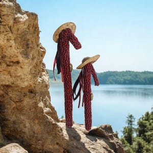 Garabato eleguá, exu forrado santeria, Staff of the deity of the Yoruba pantheon and one of the 7 African powers, Legba