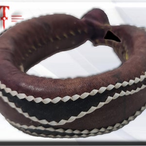 Protection leather bracelet, Original from Benín Protection, amulet image 1